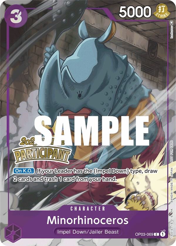 Minorhinoceros (Offline Regional 2023) [Participant] One Piece prize card