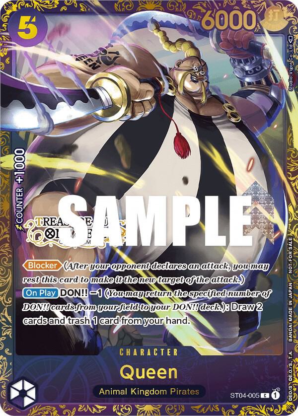 Queen (Treasure Cup) One Piece prize card