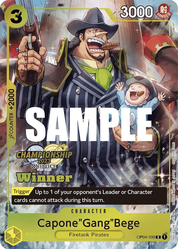 Capone"Gang"Bege (CS 2023 Top Players Pack) [Winner] One Piece prize card