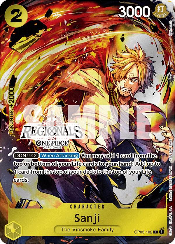 Sanji (Online Regional 2024) [Participant] One Piece prize card