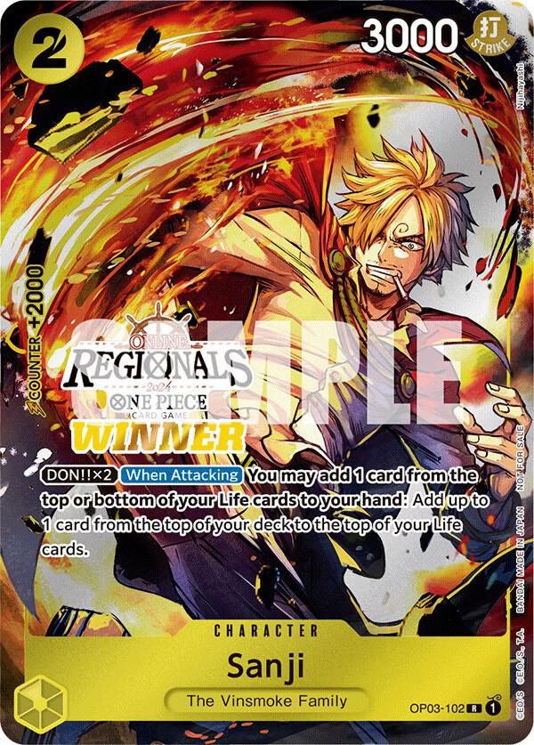 Sanji (Online Regional 2024) [Winner] One Piece prize card