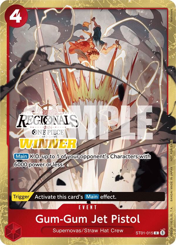 Gum-Gum Jet Pistol (Online Regional 2024) [Winner] One Piece prize card