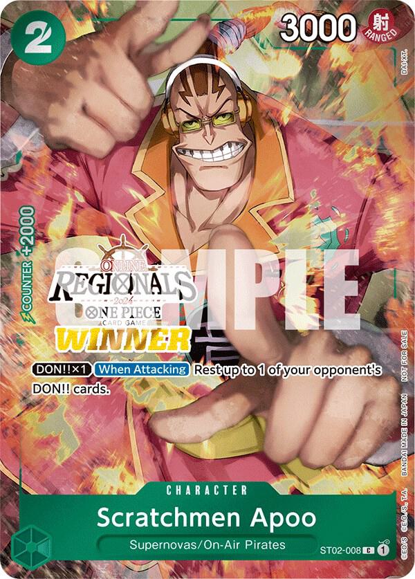 Scratchmen Apoo (Online Regional 2024) [Winner] One Piece prize card