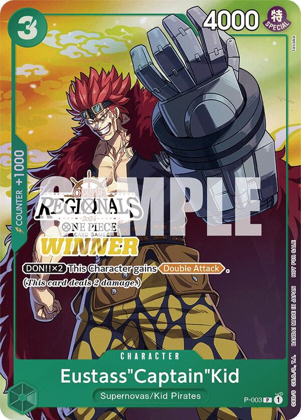 Eustass"Captain"Kid (Online Regional 2024 Vol. 2) [Winner] One Piece prize card