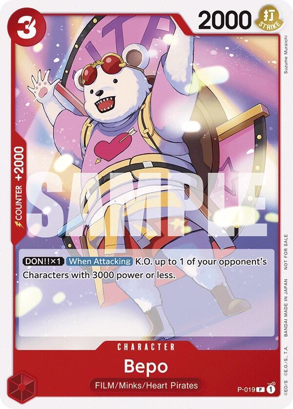 Bepo (Tournament Pack Vol. 7) One Piece prize card