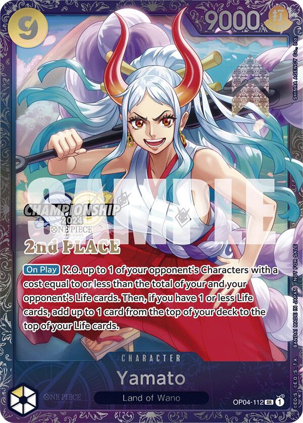 Yamato (Championship 2024 Finals 2nd Place) One Piece prize card