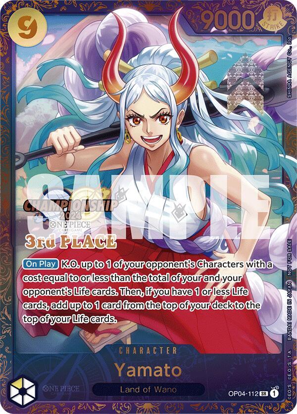 Yamato (Championship 2024 Finals 3rd Place) One Piece prize card