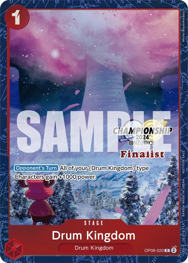 Drum Kingdom (Championship 2024 Finalist Card Set) One Piece prize card