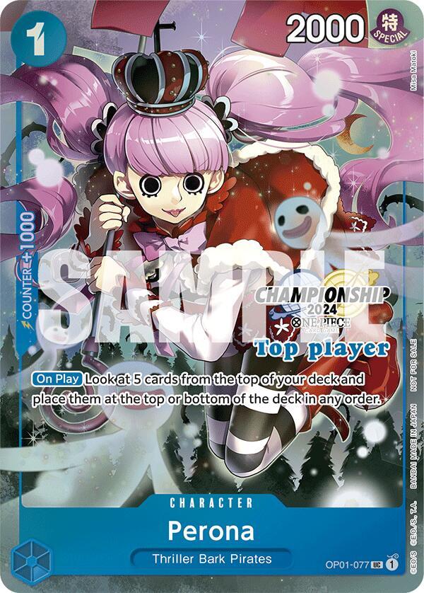 Perona (Championship 2024 Top Player Pack) One Piece prize card