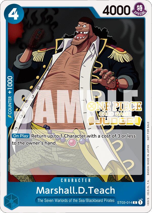 Marshall.D.Teach (Judge Pack Vol. 4) One Piece prize card