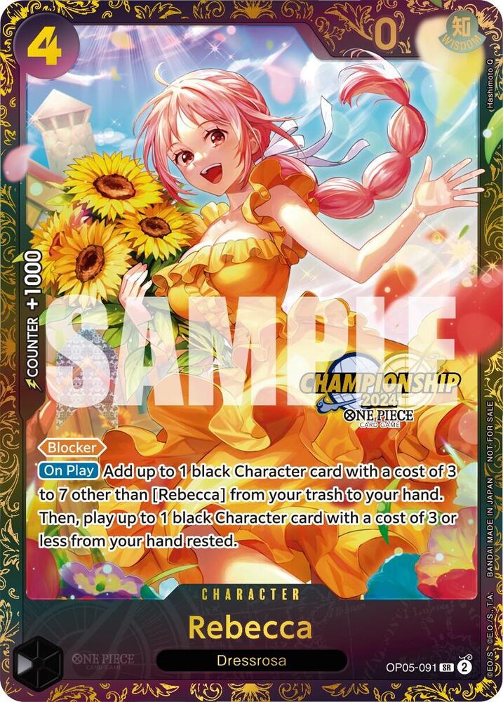 Rebecca (October Championship 2024 Online Regional) One Piece prize card