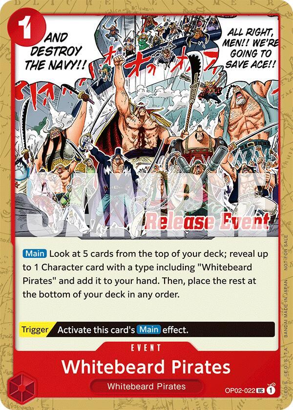Whitebeard Pirates (ST15 - ST20 Release Event Pack) One Piece prize card