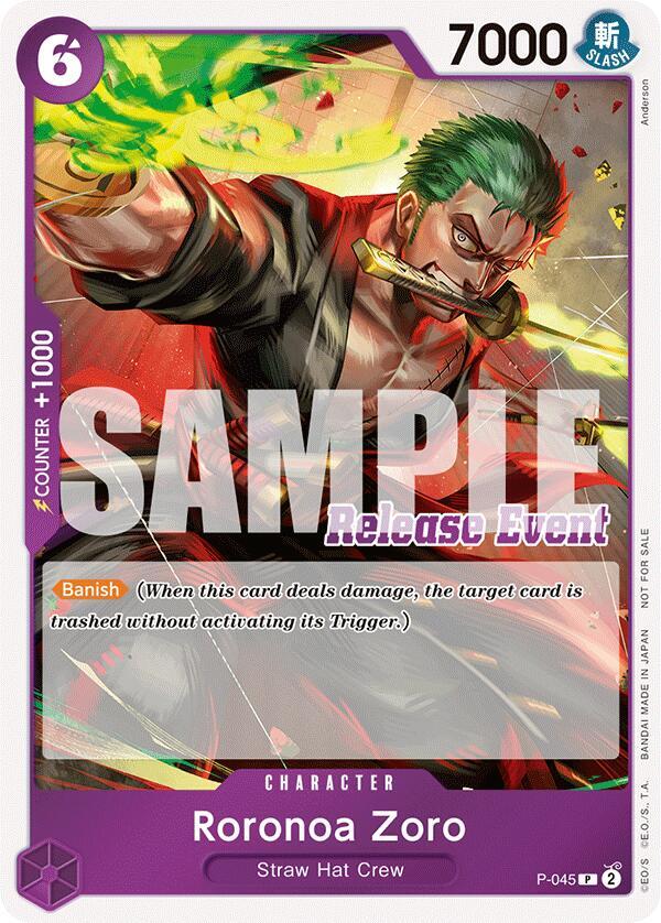Roronoa Zoro (ST15 - ST20 Release Event Winner Pack) One Piece prize card