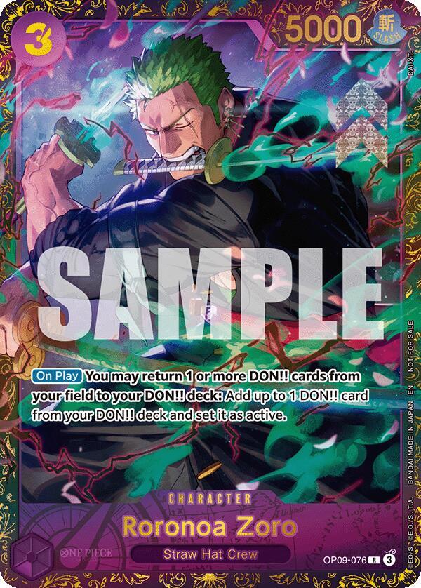 Roronoa Zoro (Championship 25-26 Regionals Season 1) One Piece prize card