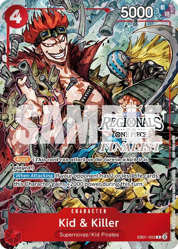 Kid & Killer (Online Regional Finalist Card Set 2025 Vol.2) One Piece prize card