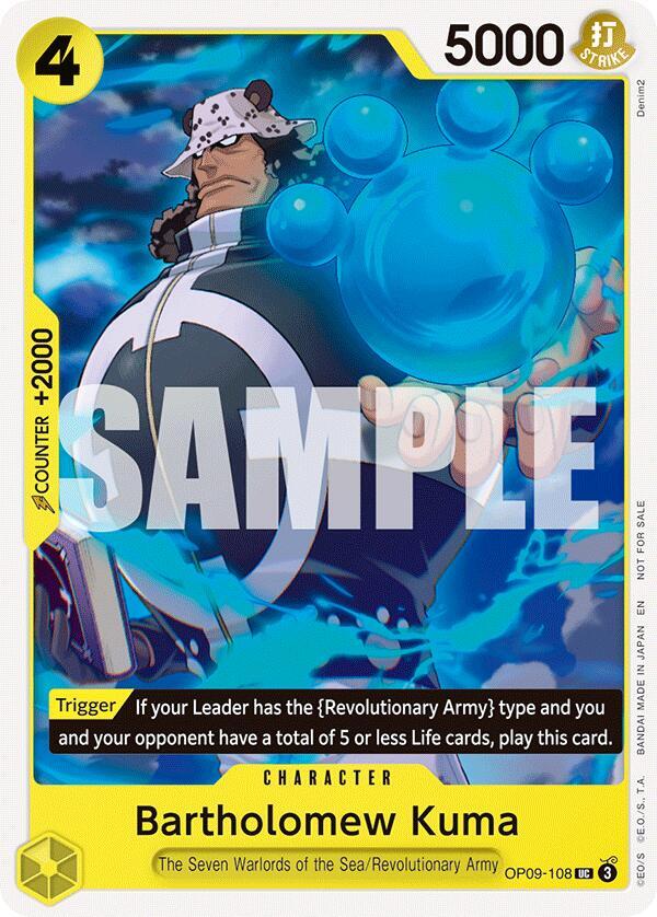 Bartholomew Kuma (Tournament Pack 2025 Vol. 4) One Piece prize card