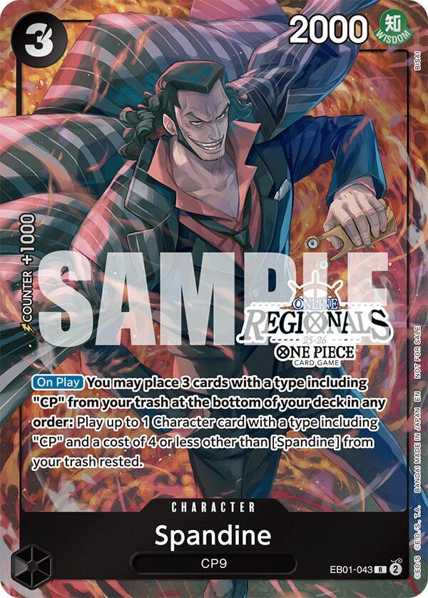 Spandine (Online Regional Participation Pack 2025 Vol.1) One Piece prize card