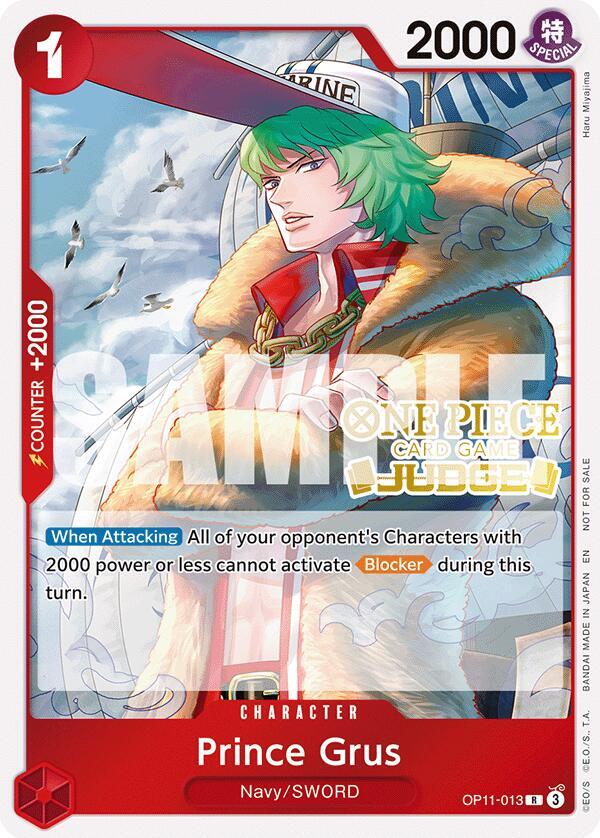 Prince Grus (Judge Pack Vol. 7) One Piece prize card