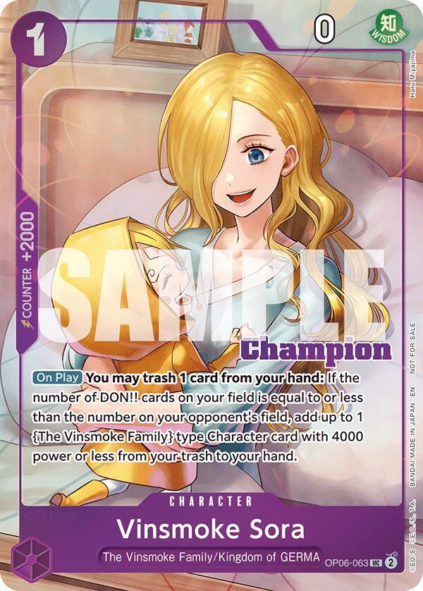 Vinsmoke Sora (CS 25-26 Winner Card Set 2) One Piece prize card