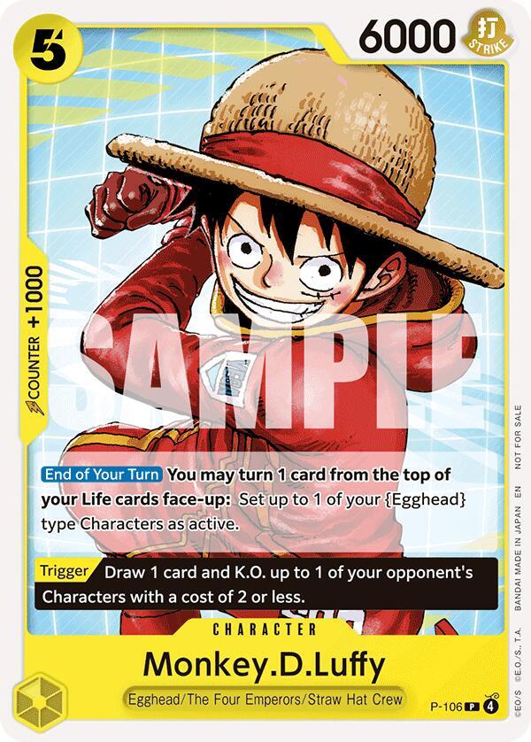 Monkey.D.Luffy (Tournament Pack 2026 Vol. 2) One Piece prize card